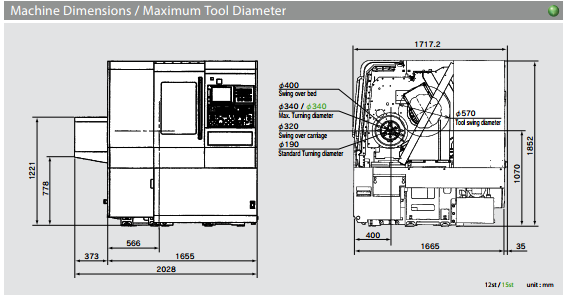 Bản vẽ k&iacute;ch thước m&aacute;y/đường k&iacute;nh dao tối đa AS-200