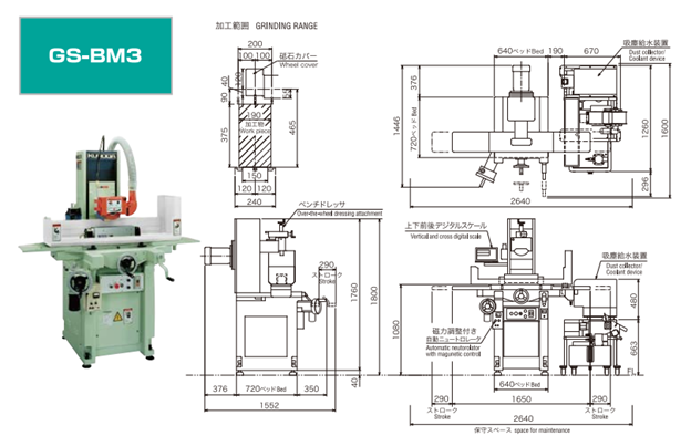 Bản vẽ k&iacute;ch thước m&aacute;y