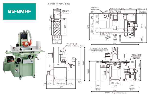 Bản vẽ k&iacute;ch thước m&aacute;y