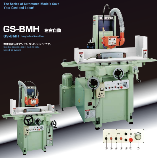 T&iacute;nh năng của m&aacute;y m&agrave;i phẳng Kuroda GS-BMH