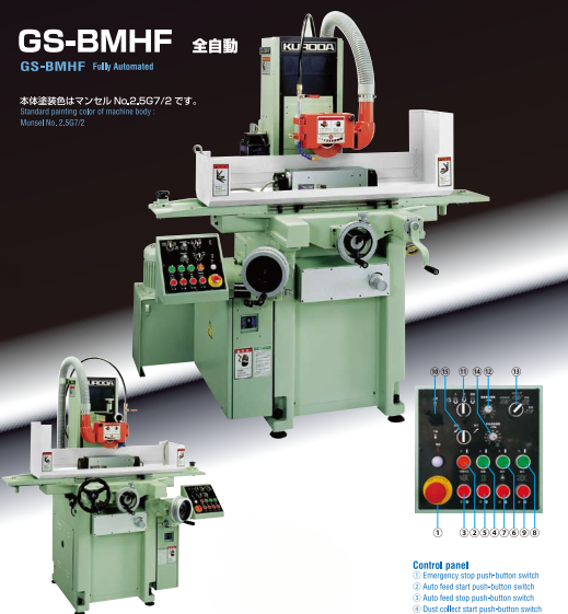 T&iacute;nh năng của m&aacute;y m&agrave;i phẳng Kuroda GS-BMHF