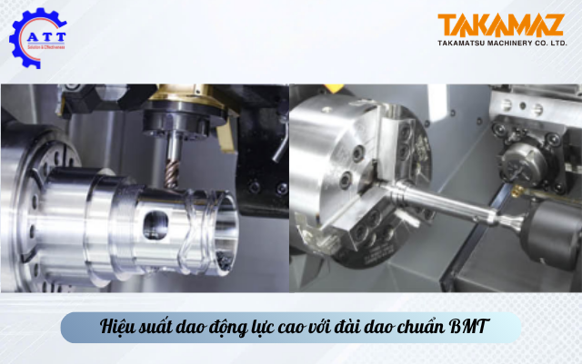 Hiệu suất dao động lực cao với đ&agrave;i dao chuẩn BMT