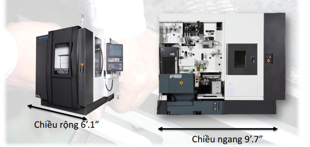 Kích thước máy phay ngang CNC Kitamura Mycenter-HX250iG