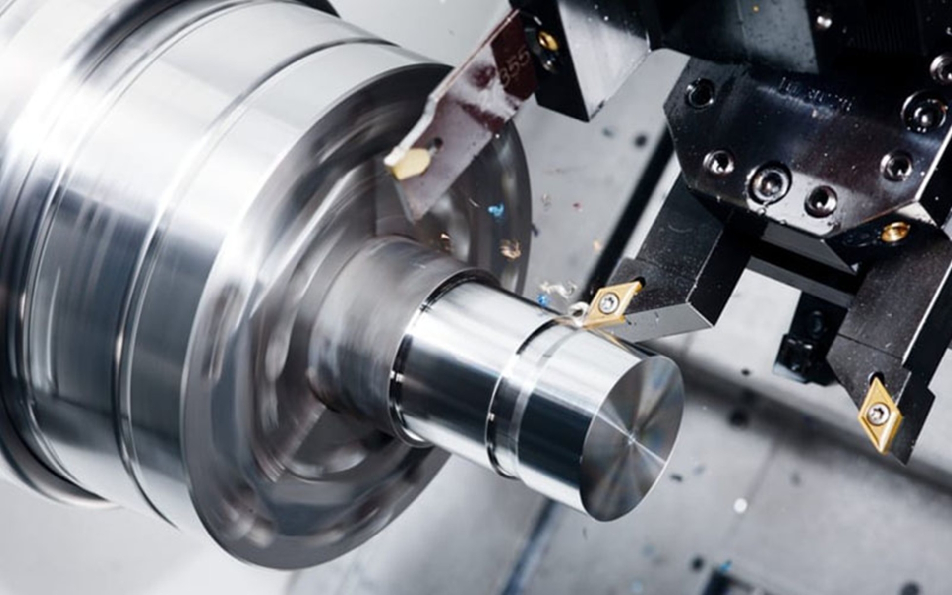 M&aacute;y tiện CNC gia c&ocirc;ng chi tiết trục v&agrave; bạc