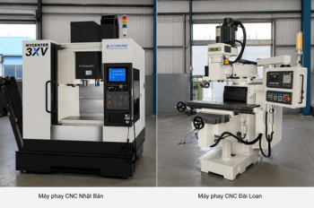 Máy phay CNC Nhật và Đài Loan khác nhau thế nào khi đầu tư xưởng?